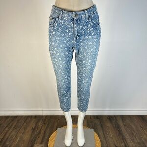 Ralph Lauren Light Blue Floral Ankle Jeans 4